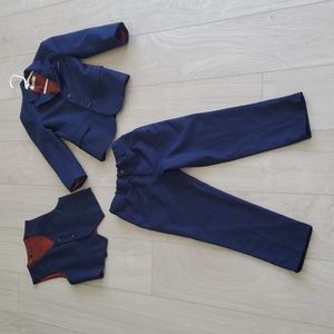 Yuan Lu Boys Navy 3 piece suit